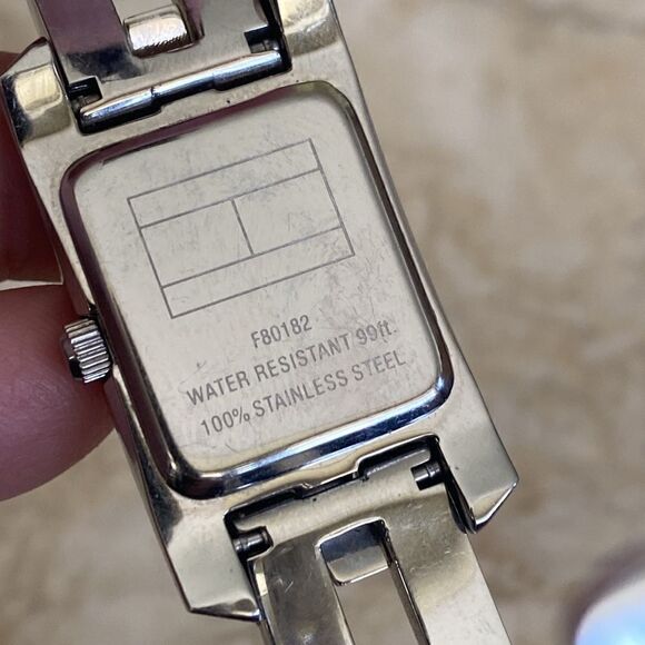 Tommy Hilfiger Stainless Steel Tank Style Women's Quartz Watch - Picture 8 of 9